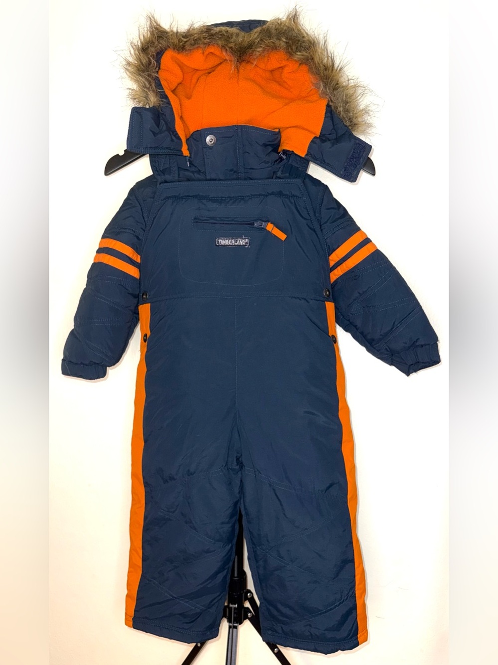 Timberland Toddler 2-piece Snowsuit Set w/coat and high-rise bib overalls, sz 3T